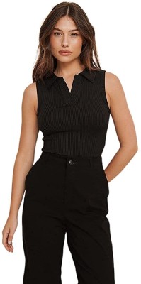 JAISWAL FASHION Casual Solid Women Black Top