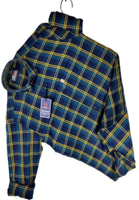 VK WINTER WEAR Men Checkered Casual Blue Shirt