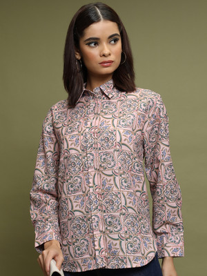 Vishudh Women Printed Casual Multicolor Shirt