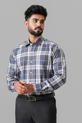 Haute Tissue Men Solid Casual Grey Shirt