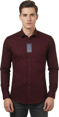 JAKSWEARTHE MOMENT Men Solid Casual Maroon Shirt