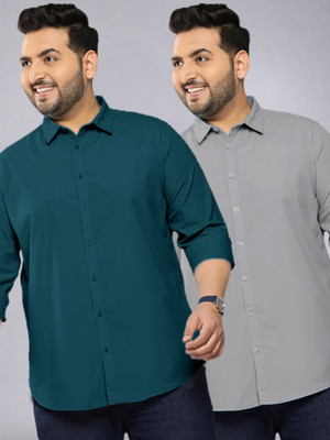 METRONAUT PLUS Men Solid Formal Multicolor Shirt(Pack of 2)