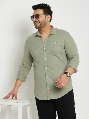 Club York Men Solid Casual Light Green Shirt