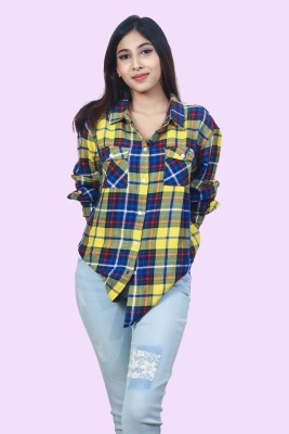 radprix Women Checkered Casual Multicolor Shirt