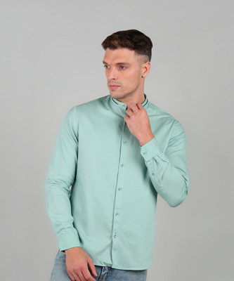KILLER Men Solid Casual Light Green Shirt