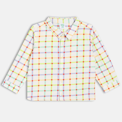 MINI KLUB Baby Boys Self Design Casual Multicolor Shirt