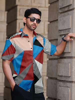LOOKSY Men Printed Casual Multicolor Shirt