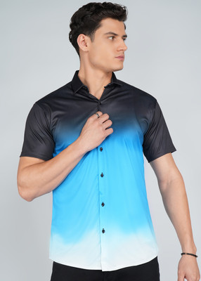 Moda Rapido Men Dyed/Ombre Casual Multicolor Shirt