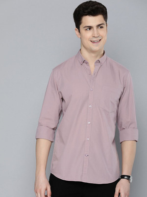 Mast & Harbour Men Solid Casual Purple Shirt