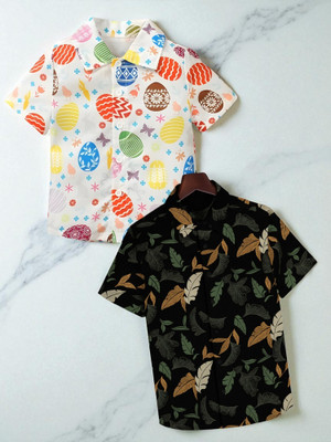 KIDOOZA Boys Printed Casual Multicolor Shirt