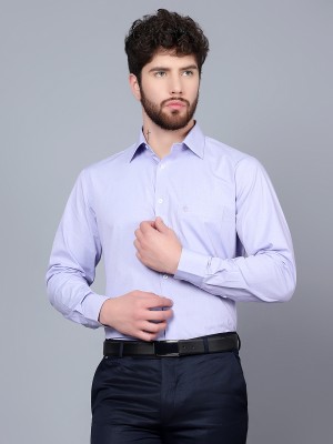 CANTABIL Men Solid Formal Purple Shirt