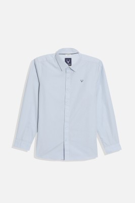 Allen Solly Boys Solid Casual Blue Shirt