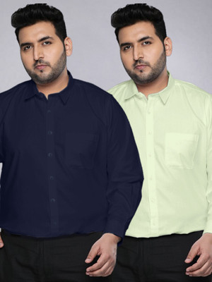 METRONAUT PLUS Men Solid Casual Multicolor Shirt(Pack of 2)