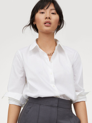 CORSICA Women Solid Formal White Shirt