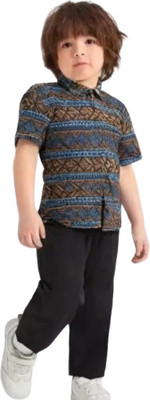Sanwariyaa Boys Printed Casual Multicolor Shirt