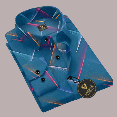 LAXBON Men Printed Casual Multicolor Shirt