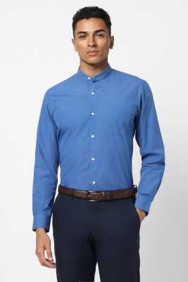 PETER ENGLAND Men Solid Formal Blue Shirt