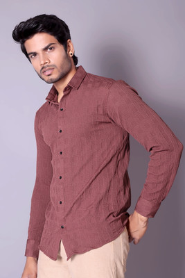 fitoda fashion Men Self Design Casual Multicolor Shirt