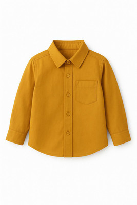 STYLEBOAT Baby Boys Solid Formal Yellow Shirt