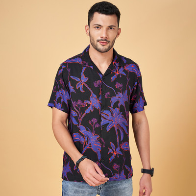 PEOPLE Men Printed Casual Multicolor Shirt