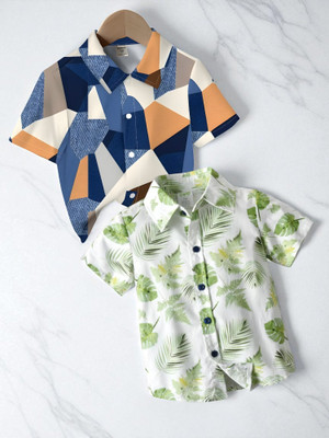 RAVYA TRENDZ Boys Striped Casual Multicolor Shirt