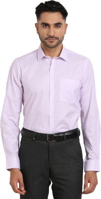 TURTLE Men Printed Formal Purple Shirt