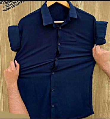 StellLIFESTYLE Trend Men Solid Casual Grey Shirt