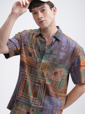 KETCH Men Printed Casual Multicolor Shirt