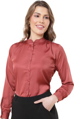 Sharma Group Women Solid Casual Maroon Shirt