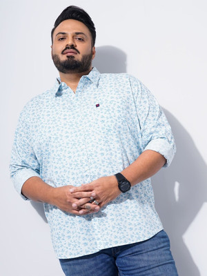 Hardsoda Men Printed Casual Blue Shirt