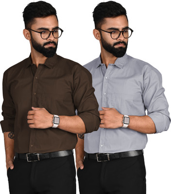 DORAEMON FASHION Men Solid Formal Multicolor Shirt
