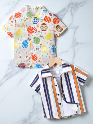 Sparrow ENTERPRISE Boys Striped Casual Multicolor Shirt