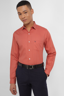 Allen Solly Men Solid Formal Pink Shirt