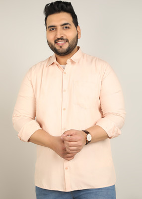 METRONAUT PLUS Men Solid Casual Cream Shirt