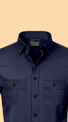 ALVIN ENTERPRISE Men Printed Casual Blue Shirt