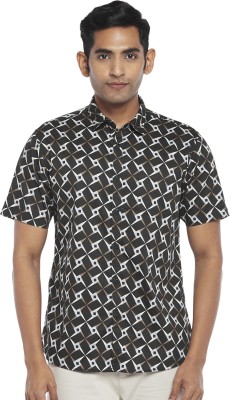 Byford by Pantaloons Men Checkered Casual Black Shirt