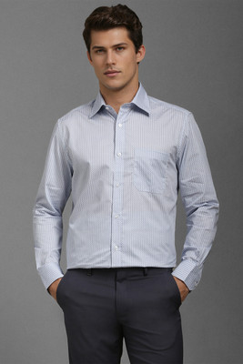 LOUIS PHILIPPE Men Printed Formal Grey Shirt