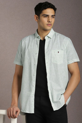 LOUIS PHILIPPE Men Printed Casual Green Shirt