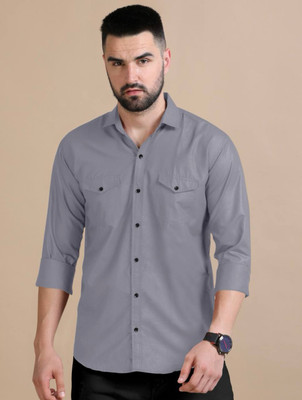Mihit Lifestyle Men Solid Casual White Shirt