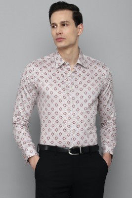 LOUIS PHILIPPE Men Printed Formal Beige Shirt