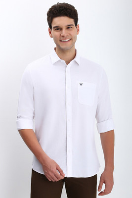 Allen Solly Men Self Design Casual White Shirt