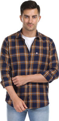 Shreyash Textiles Fab Men Solid, Checkered Casual Green Shirt