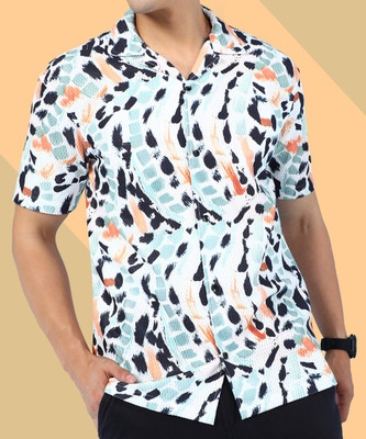 INDICLUB Men Printed Casual Multicolor Shirt