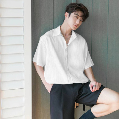 SATADHAR ENTERPRISE Men Self Design Casual White Shirt