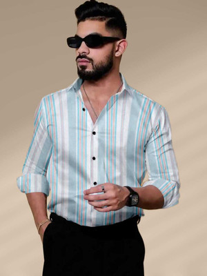 CROZYTONE Men Printed Casual Multicolor Shirt