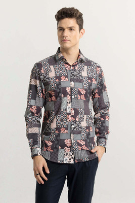 Snitch Men Checkered Casual Red Shirt