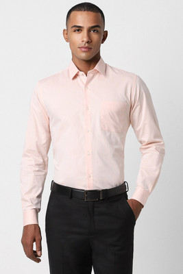 PETER ENGLAND Men Solid Formal Pink Shirt