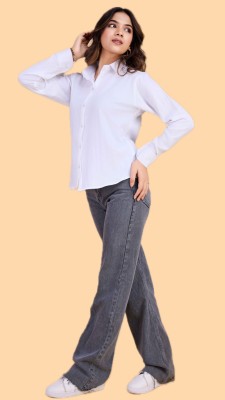 STYLEELITE Women Solid Casual White Shirt