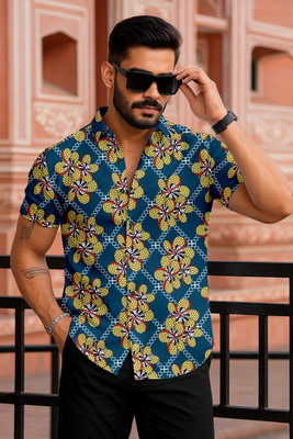 PRAMUKH ENTERPRIASE Men Dyed/Ombre Casual Green Shirt