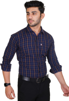 Arthz Fab Trends Men Solid Casual Brown Shirt